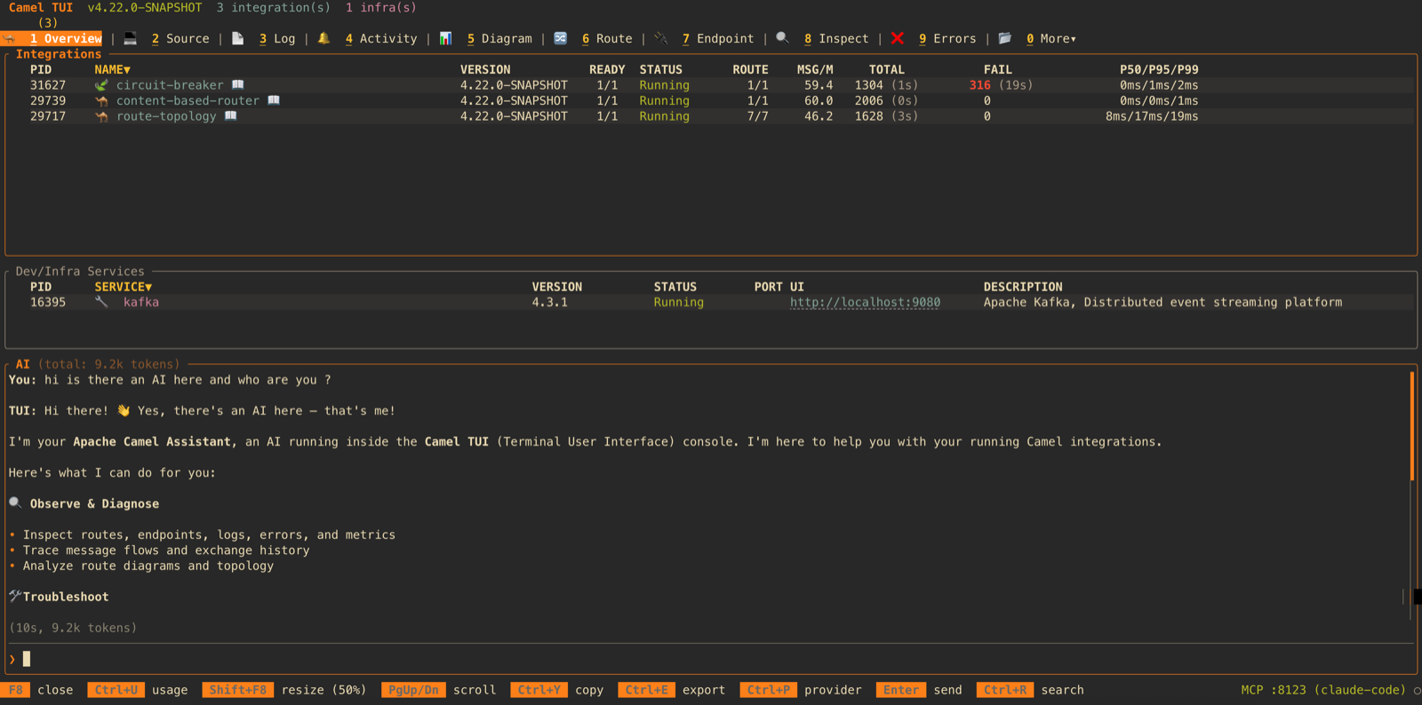 AI prompt panel